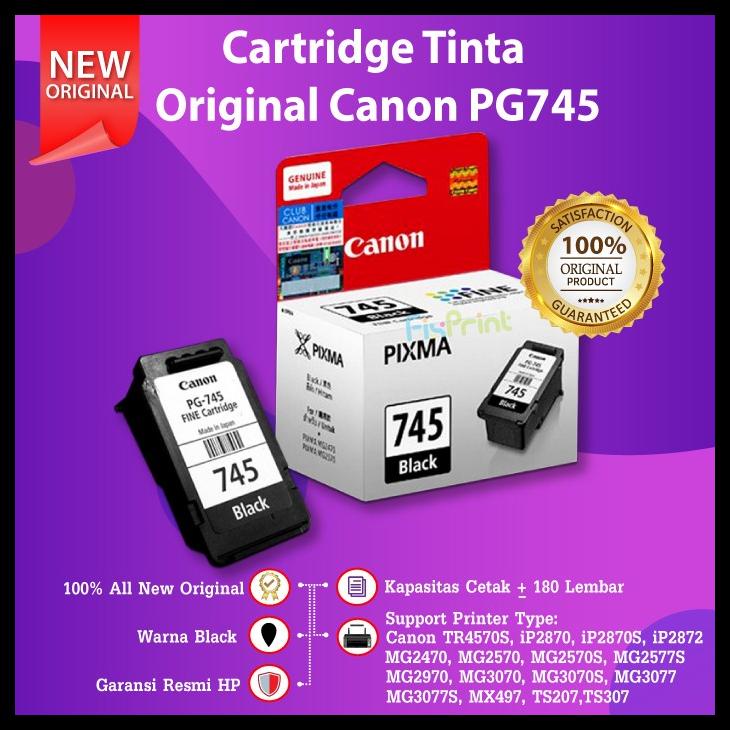 Cartridge Original Pg745S 745S Printer Canon Mg2570S Tr4570S Mg2570
