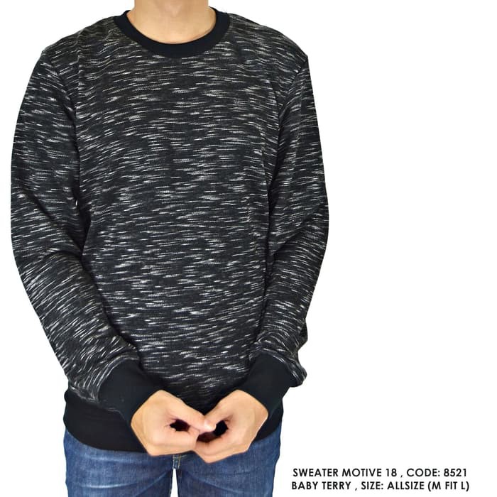 9219DK Sweater Cowok Outwear Hoodie Rajut Je Sweater Pria