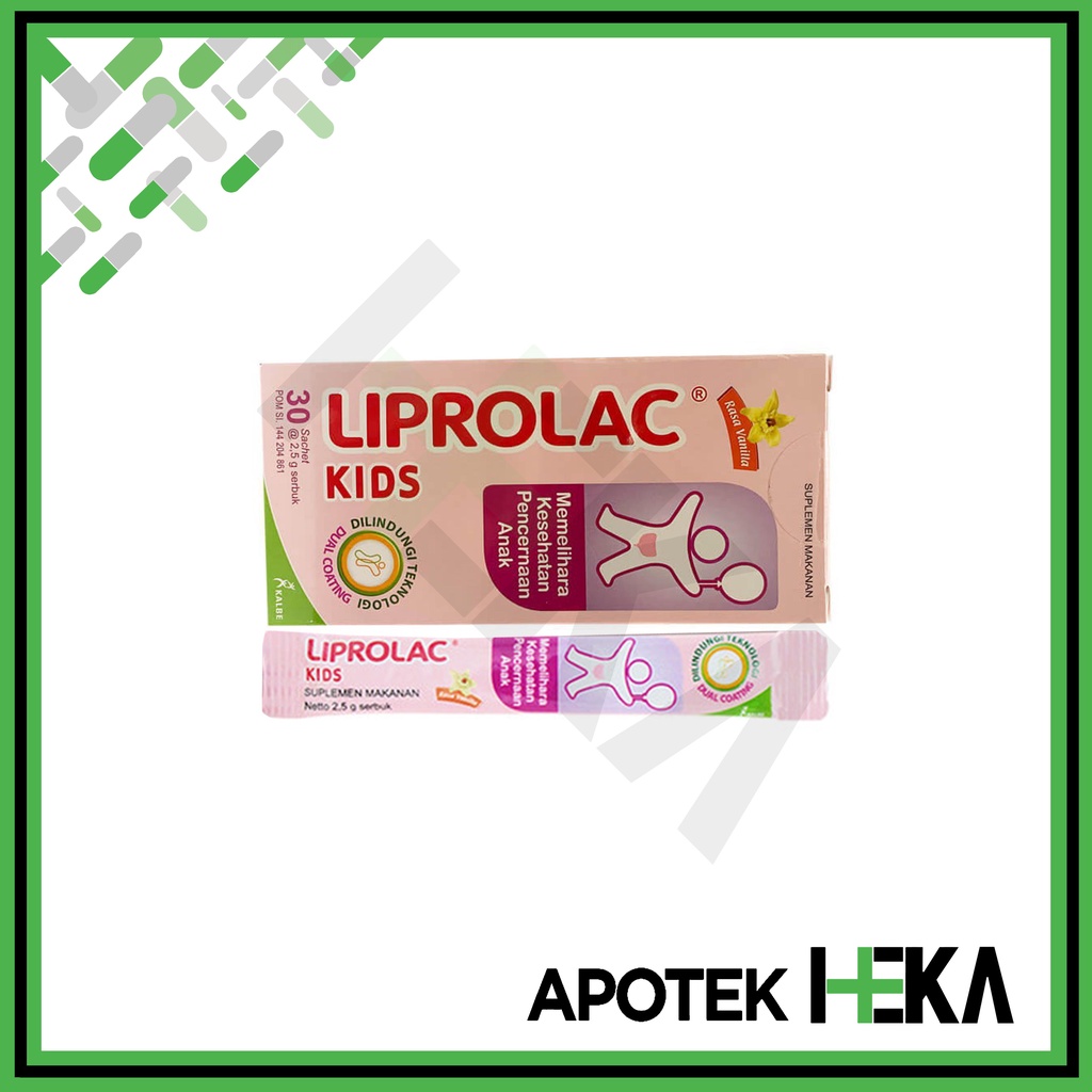 Liprolac Kids Suplemen Makanan - Kesehatan Pencernaan Box 30 sachet (SEMARANG)