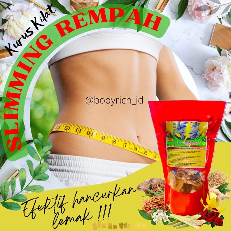 Rempah Slimming Pelangsing Badan Diet Herbal Penurun Berat Badan Ampuh Pembakar Lemak