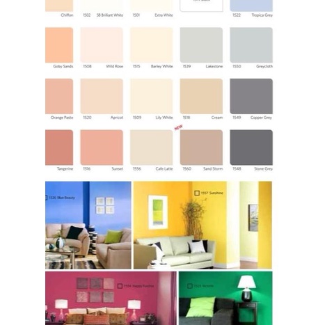 ✫ Interior Q-Luc Nippon Paint 5kg - WHITE 1505 ➩