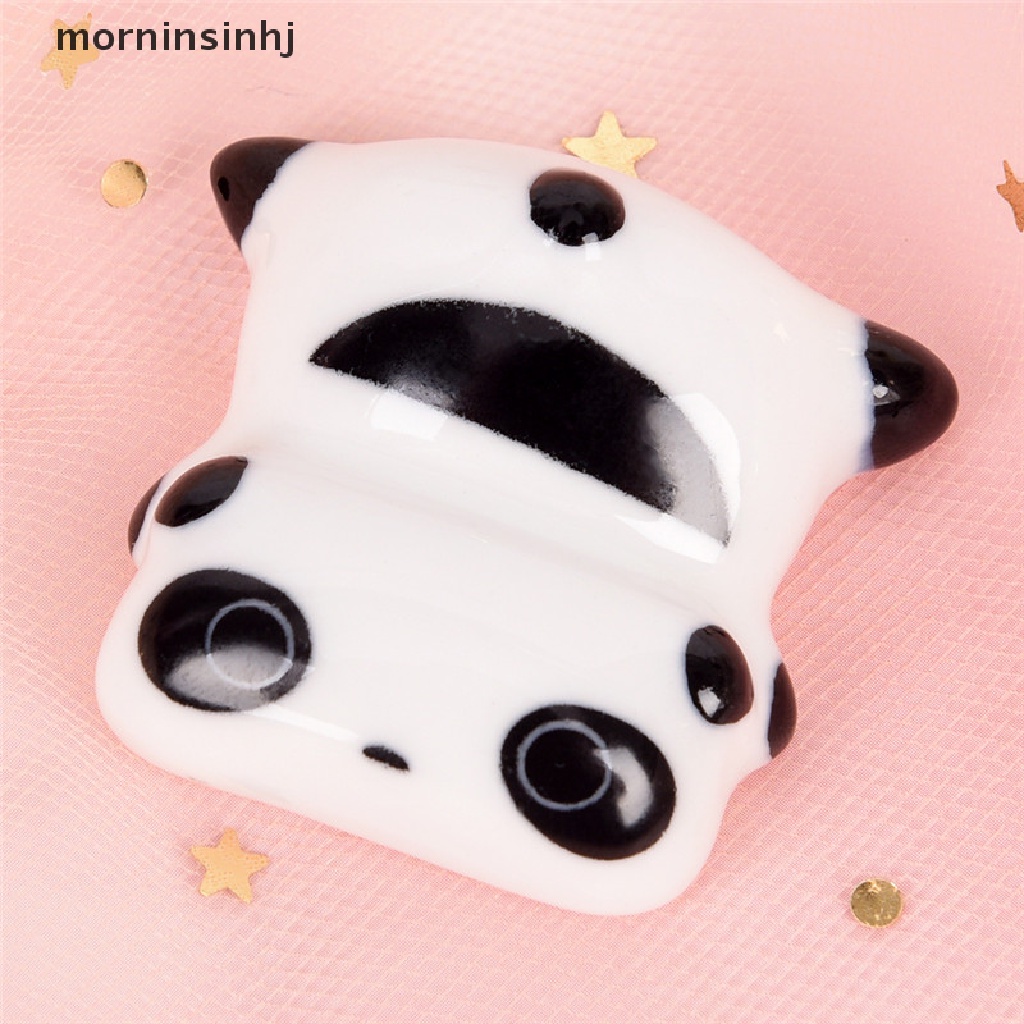 Mor Stand Holder Penkuas Nail Art Bentuk Panda Lucu Bahan Keramik