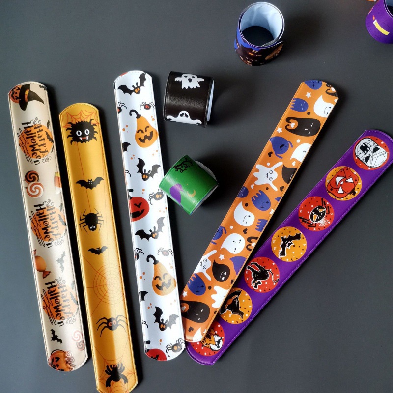 1pc Gelang Slap Desain Halloween Untuk Hadiah Anak