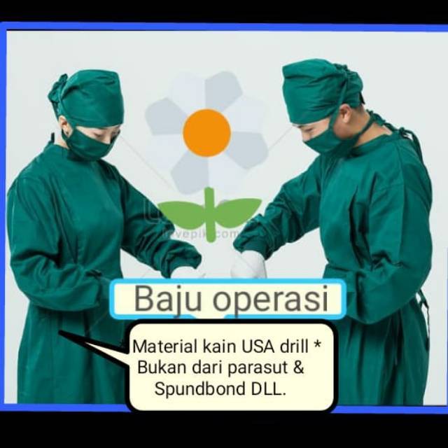 baju medis operasi/jubah operasi