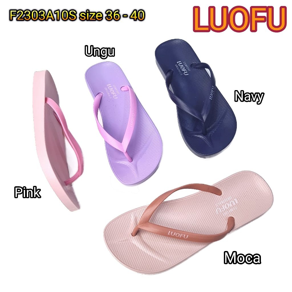 jelly sandal jepit karet luofu import sendal japit wanita F2303A10S