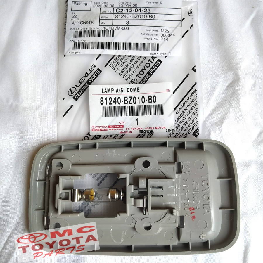 Lampu Flapon / Lampu Kabin Tengah Avanza Calya Rush 81240-BZ010-B0