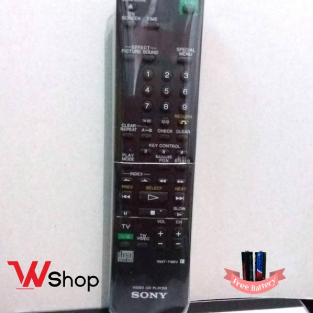 REMOT VIDEO CD PLAYER SONY ORIGINAL