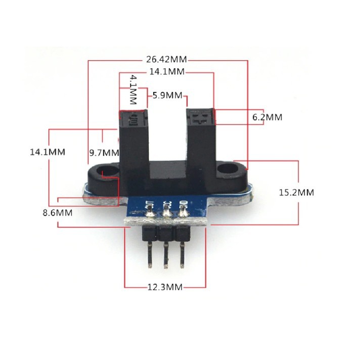 Modul Sensor Kecepatan Optocoupler 3pin Speed Sensor