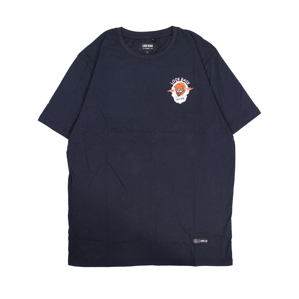 LOOK BACK T-SHIRT ORIGINAL JUST RIDE NAVY 103 GREY 104