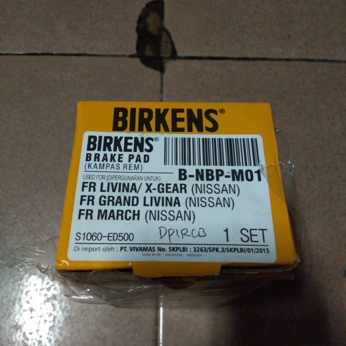 kampas rem depan nissan grand livina