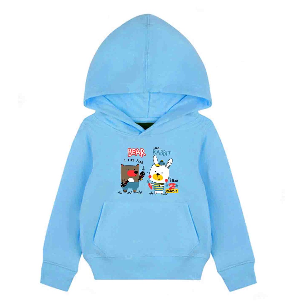 Hoodie Anak Bear And Rabbit Sweater Pakaian Fleece Anak M - XL