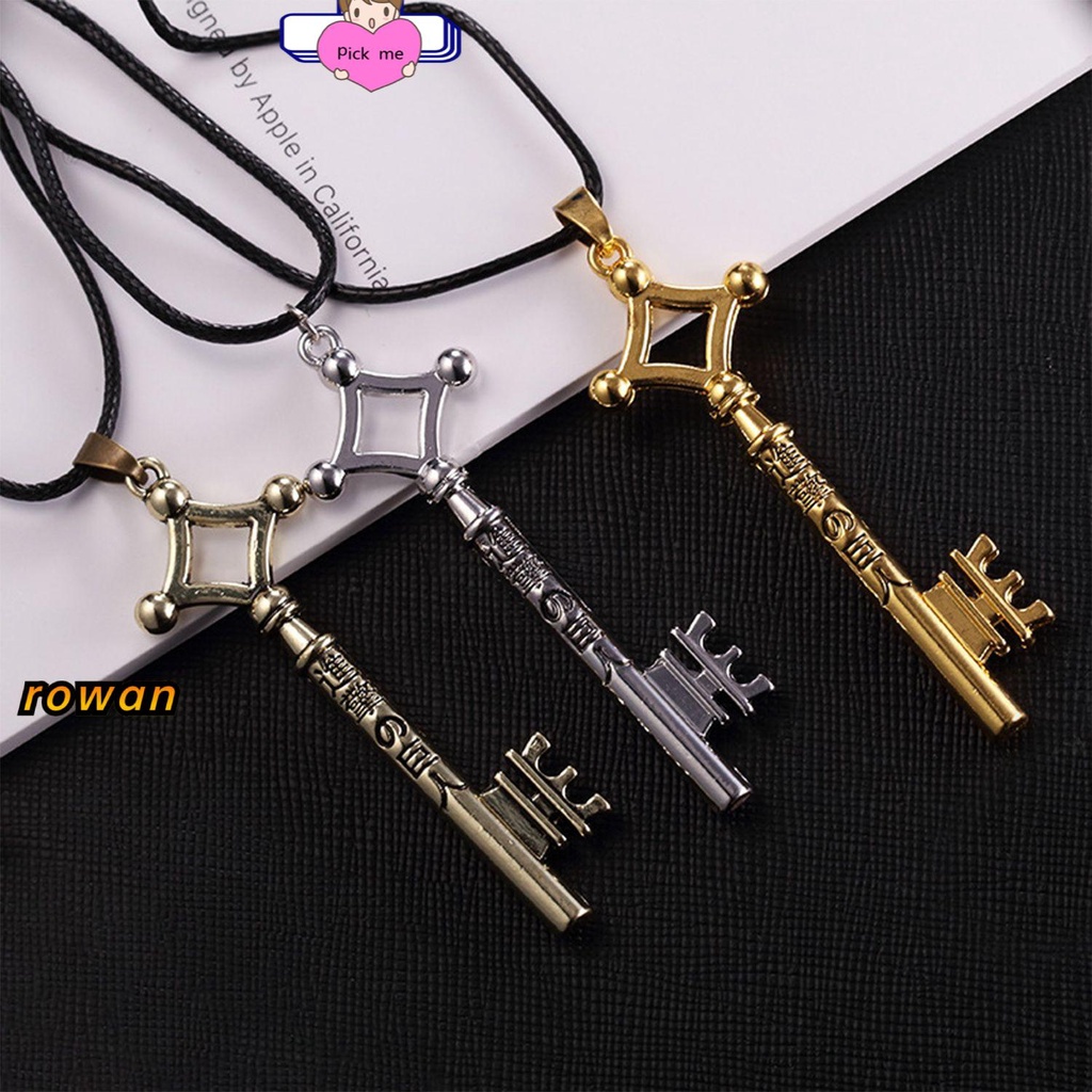 Kalung Hias Liontin Kunci Attack On Titan Anime Lover Eren Jaeger Warna-Warni Untuk Unisex