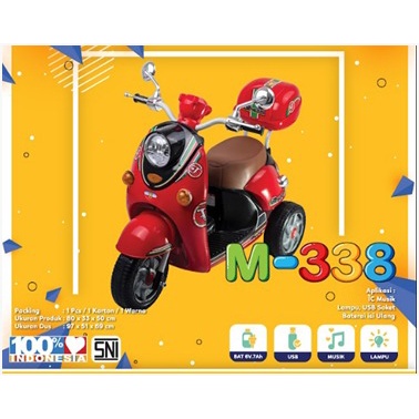 Motor Aki Mainan anak SCOOPY FLOPPY PMB M 338 MURAH