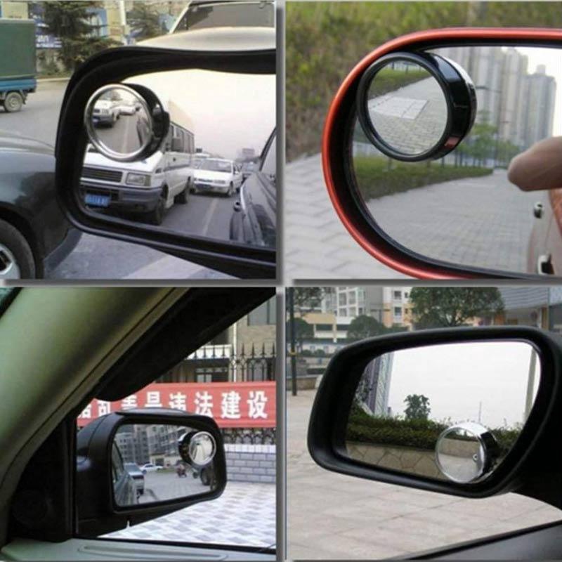 KACA BLIND SPOT CEMBUNG CERMIN SPION MINI TAMBAHAN SPION BLINDSPOT WIDE ANGLE MIRROR MOTOR MOBIL 360 Tebal 1PC