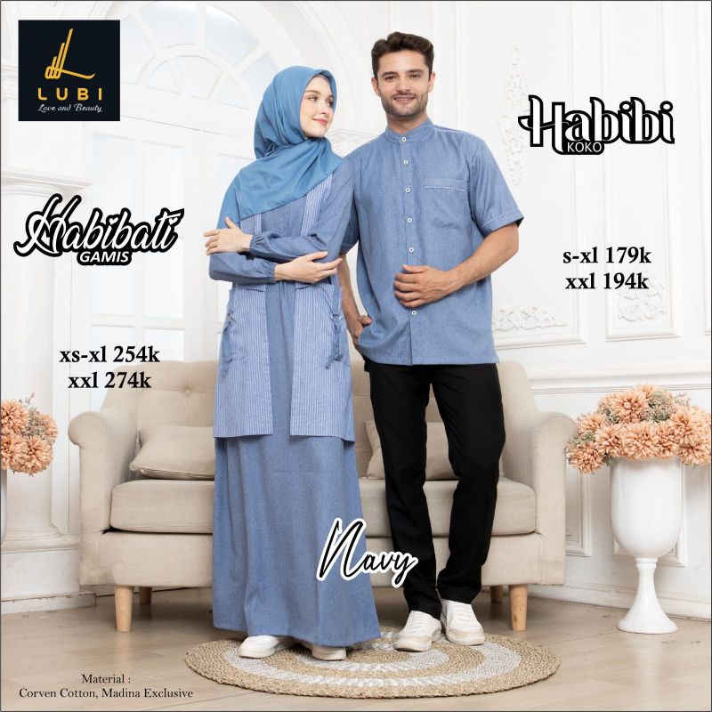 GAMIS TERBARU 2022 LUBI HABIBI DAN HABIBATI. GAMIS LUBI TERBARU 2022 // COUPLE TERBARU 2022