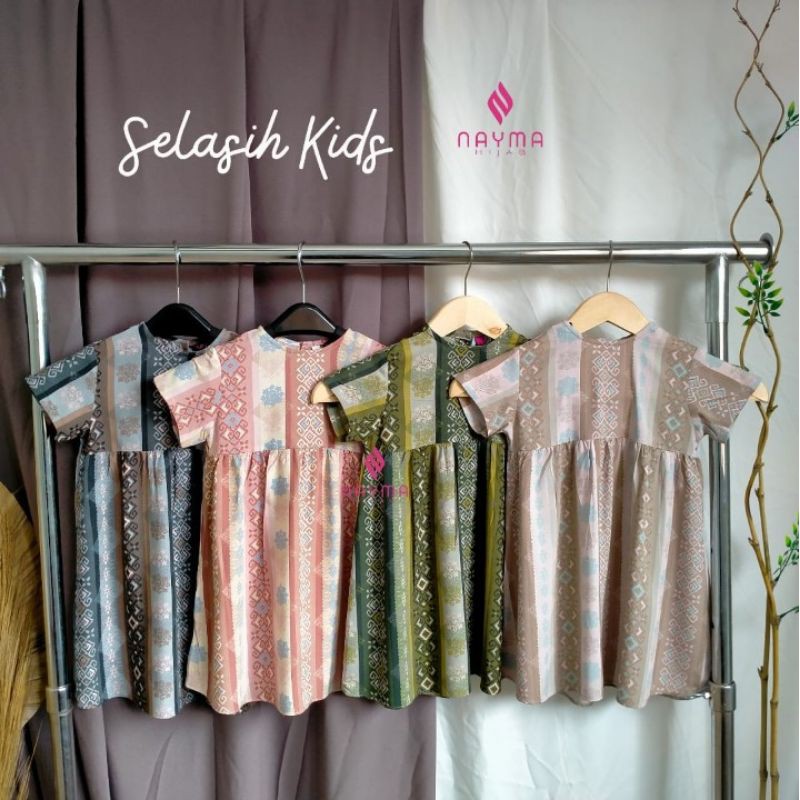 GAMIS ANAK/ GAMIS ANAK KATUN RAYON VISCOSE/ SELASIH KIDS/ GAMIS ANAK ORIGINAL NAYMA HIJAB