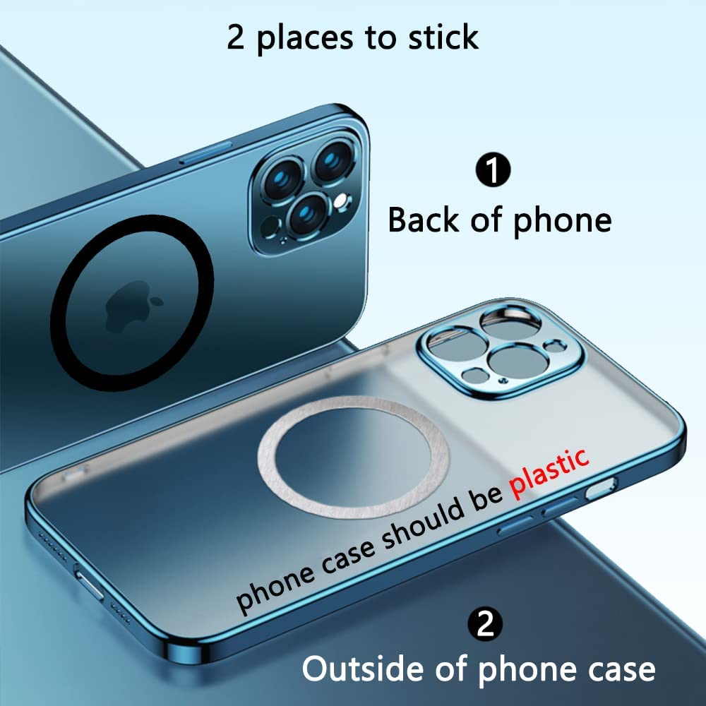 Ring Magsafe Case Cincin Magnetic Compatible for Iphone 13 12 11 Pro Max Mini Xs Max X Xs Xr Metal Rings Wireless Charger