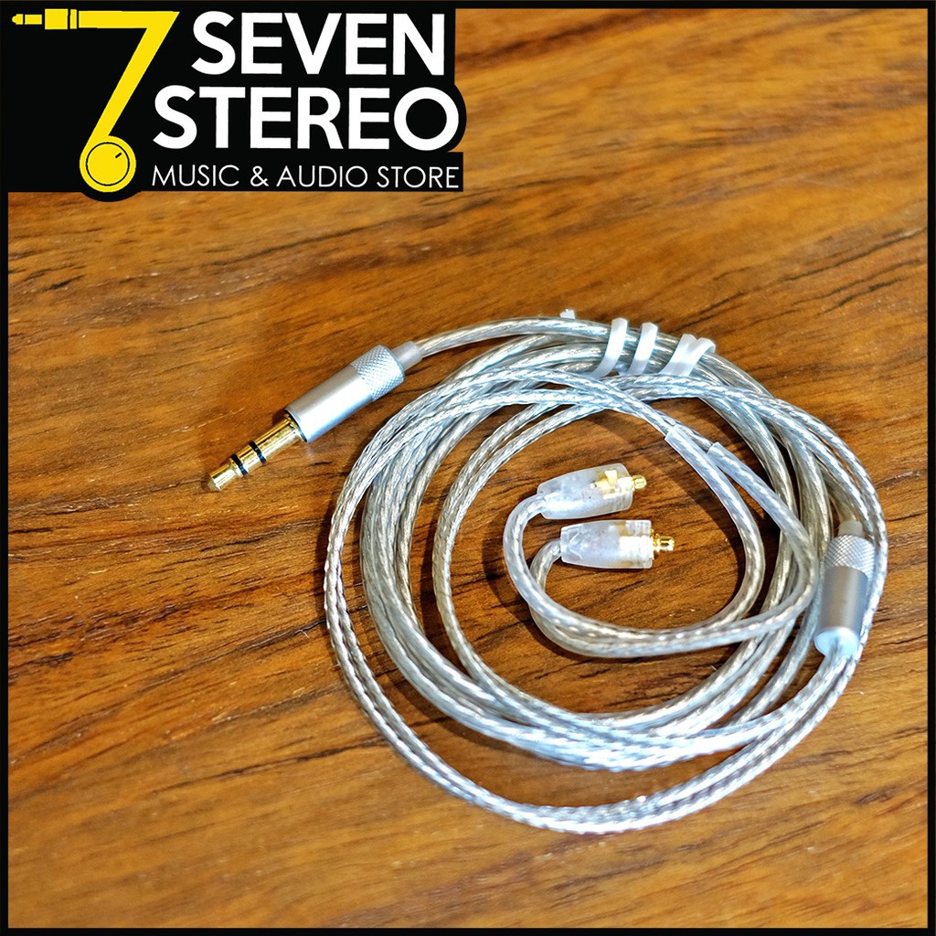 kabel MMCX silver coated for IEM : shure, basic ie300, Phi 3.14 audio