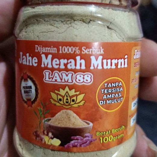 jahe merah lam 88 tanpa gula