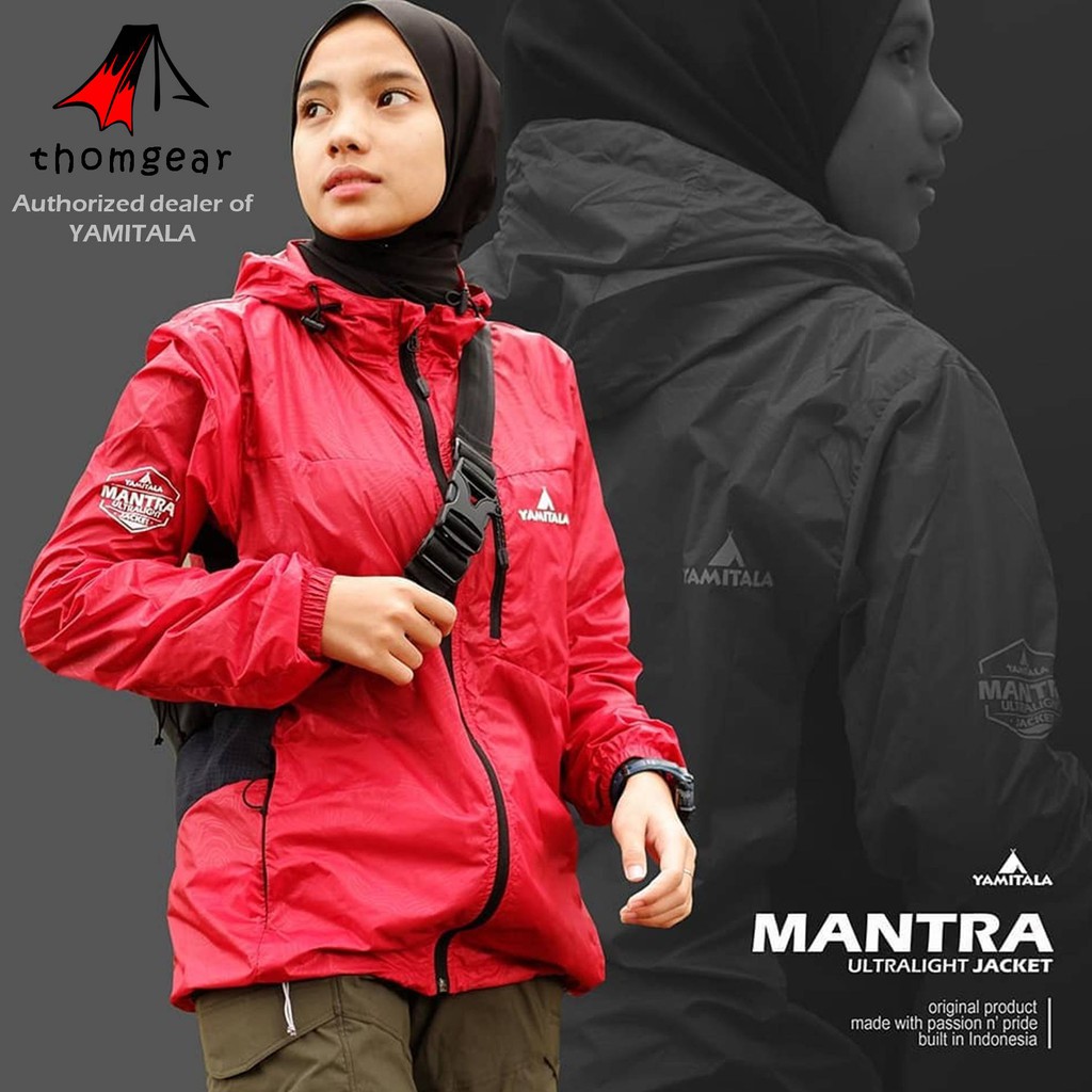 Jaket Ultralight Yamitala Mantra Jacket Lari Jaket Gowes Ultra Light Jacket  Nylon Water Resistant Packable