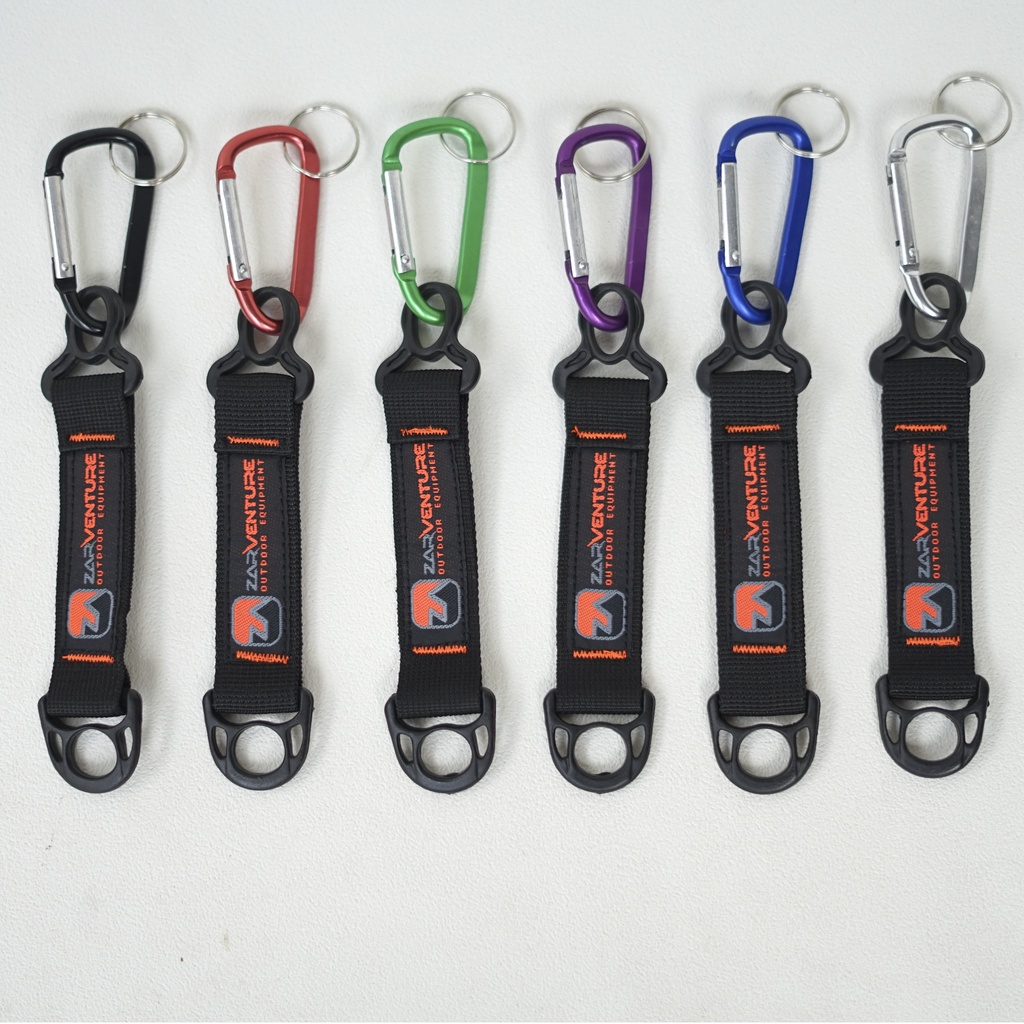 Zarventure Gantungan Kunci CARABINER SCRU Alumunium Aloy