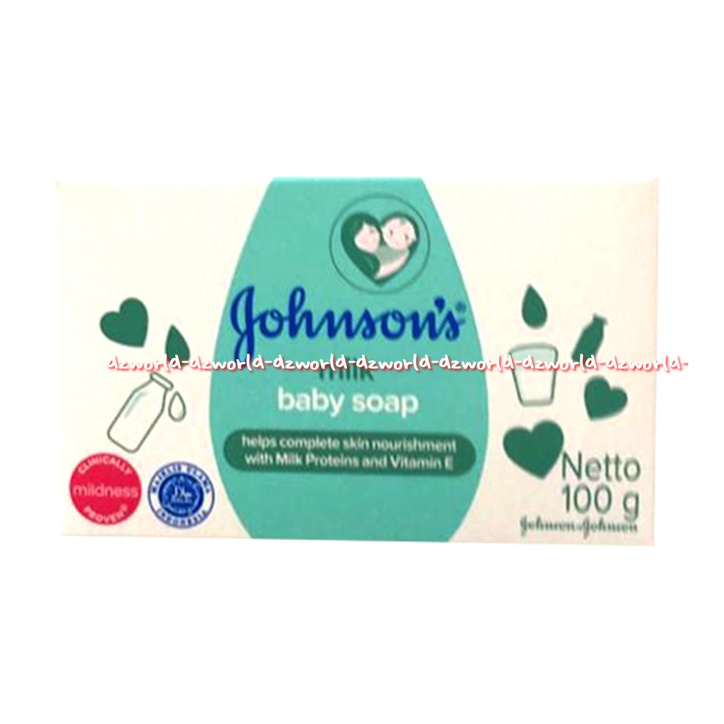 Johnson's Baby Milk Blossoms 100g Soap Sabun Bayi Batang Johnson Putih Pink Biru Moisturizer Jonson Sabun Batangan