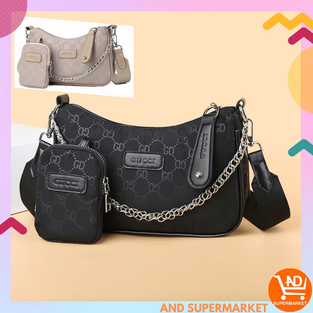 AND COD Tas Selempang Wanita Import Terkini Sling Bag Cewek Fashion Korean Style Kekinian Tas Perempuan Murah T274