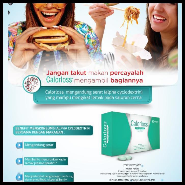 BPOM CALORLOSS 30 TABLET / OBAT PELANGSING DIET / OBAT DETOKS / SYE