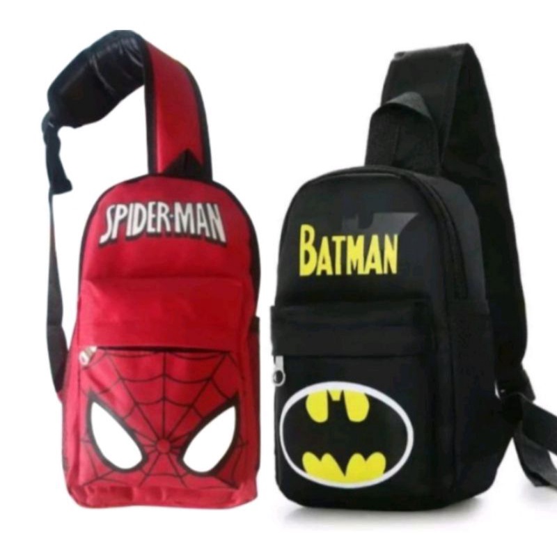 TAS BAHU ANAK TAS SEKOLAH ANAK BATMAN SPIDERMAN TAS SELEMPANG ANAK TAS LUPUS ANAK