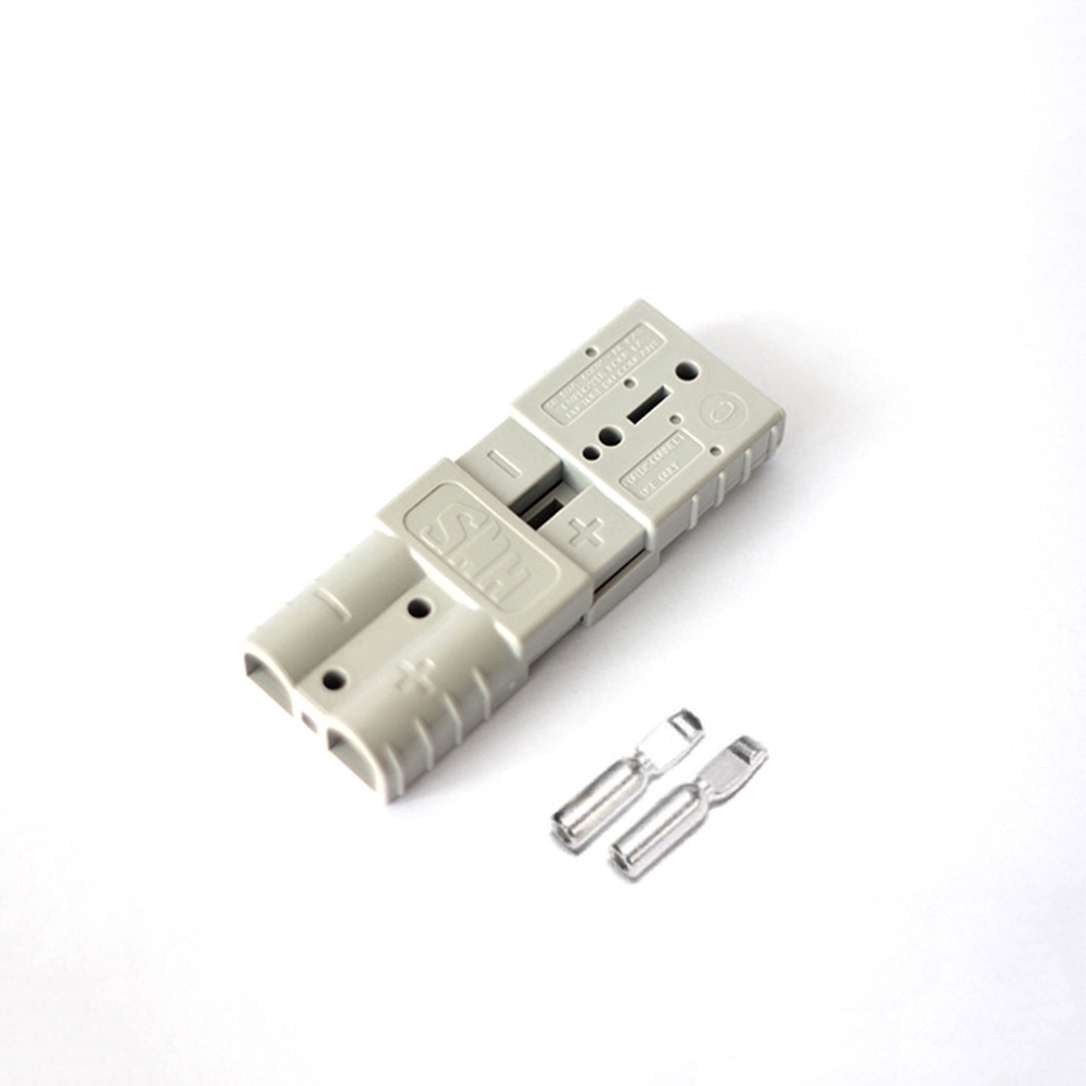 50a High Current Forklift Power Connector Double Pole Exterior Charger Battery For Anderson Plug Shopee Indonesia