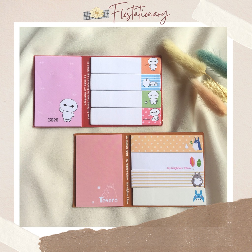 

[FS] Sticky Notes Set Karakter Lucu MemoPad Index Pembatas Buku Baymax