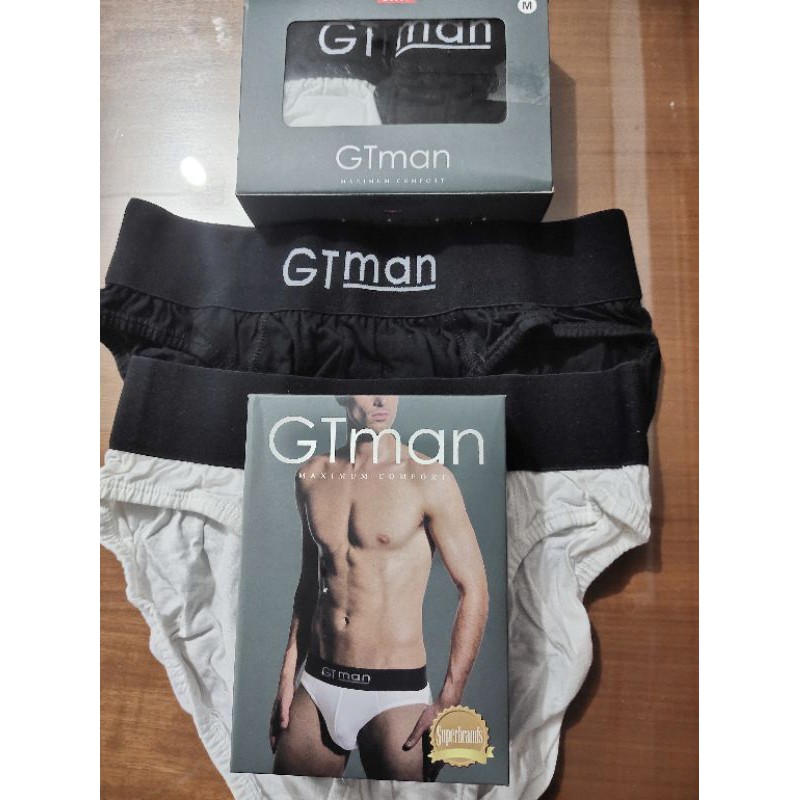 CD GT MAN GTKB 01  2 PCS /  CELANA DALAM PRIA KARET BOXER / ORI