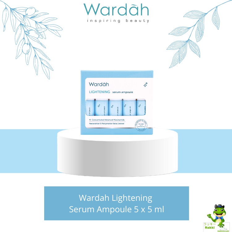 ❣️Rakkistore99❣️Wardah Lightening Facial Serum Ampoule 5x5ml (1 BOX) (100% Original)