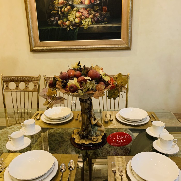 Dinner set / Saint James / Princess Platinum / 20 pcs / Mewah / Cantik