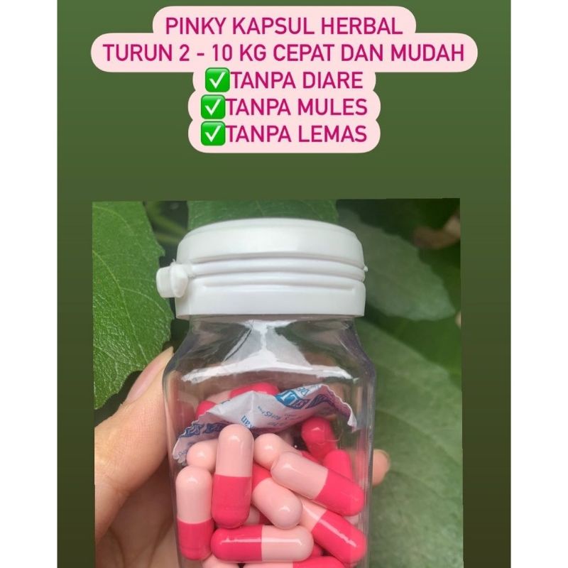 Pelangsing Pinky Original Obat Diet Ampuh Otw Langsing Herbal Alami