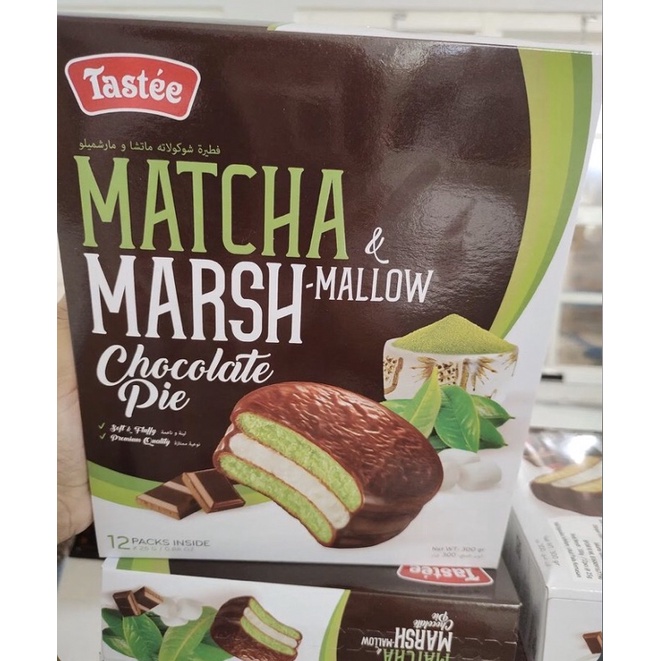 

Tastee Matcha Marshmallow Chocopie 300gr