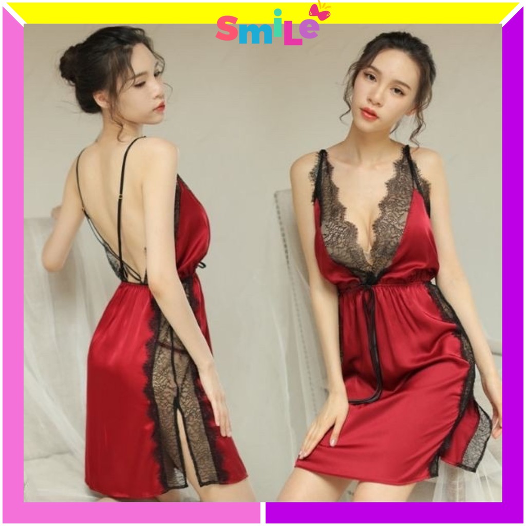 Smile Baju Tidur Wanita Seksi Lingerie Sexy Import Sleepwear High Quality 3033-2