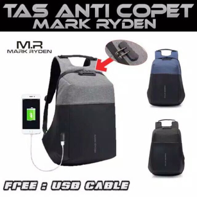 TAS PRIA ANTI MALING MARK RYDEN