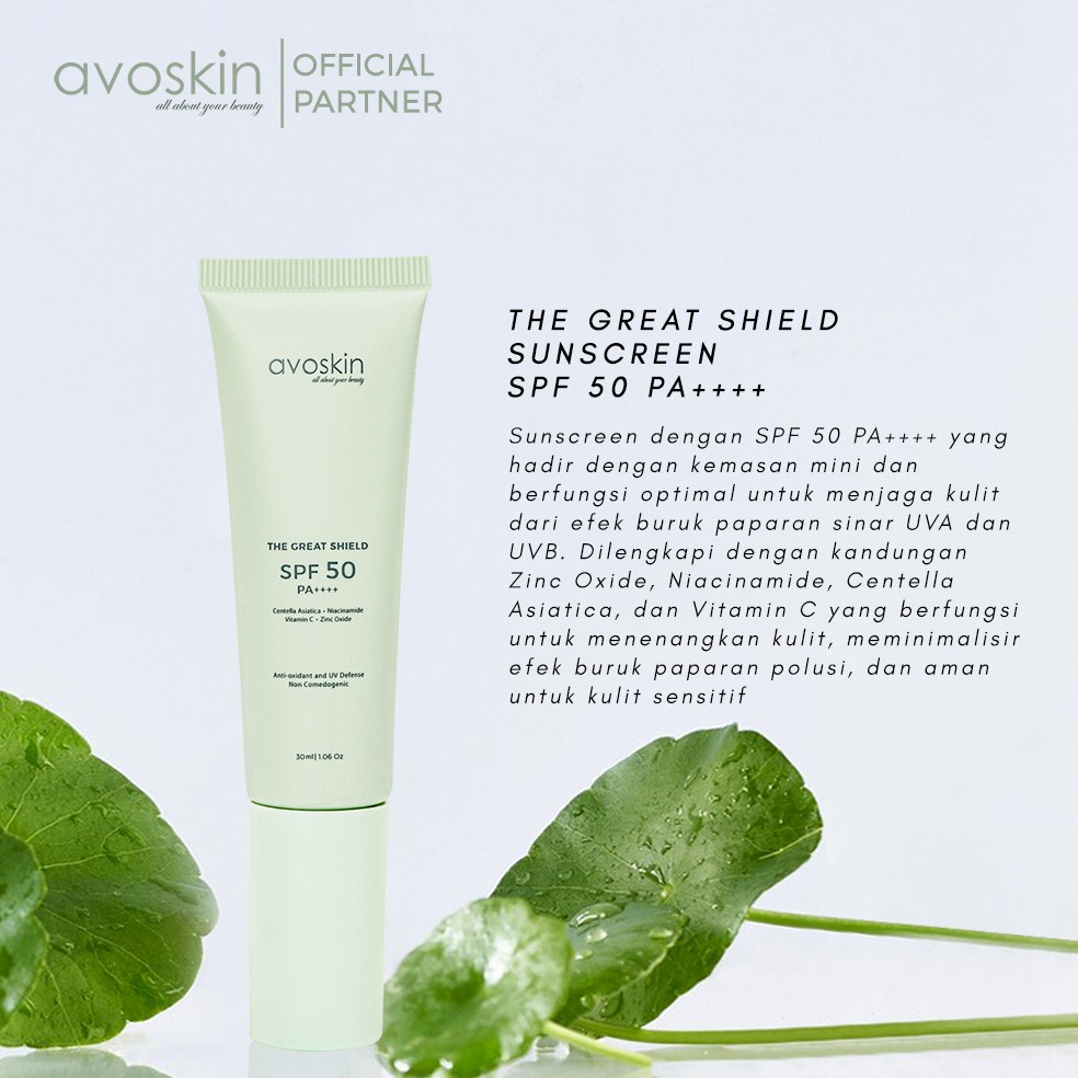 Avoskin The Great Shield Sunscreen 30ML 5ML BPOM