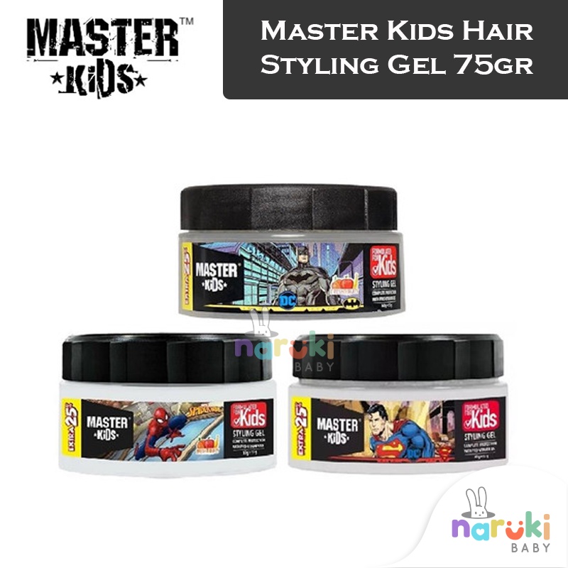 Master Kids Hair Styling Gel Superhero 75gr Hair Wax &amp; Pomade Anak