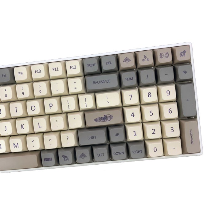 KEYCAPS ROCKET RETRO GREY / ENLIGHTMENT OFF WHITE XDA PROFILE SUBLIM