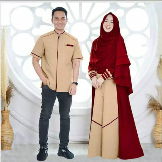 COUPLE NIZAR / COUPLE SYARI LEBARAN TERLARIS & TERBARU +HIJAB