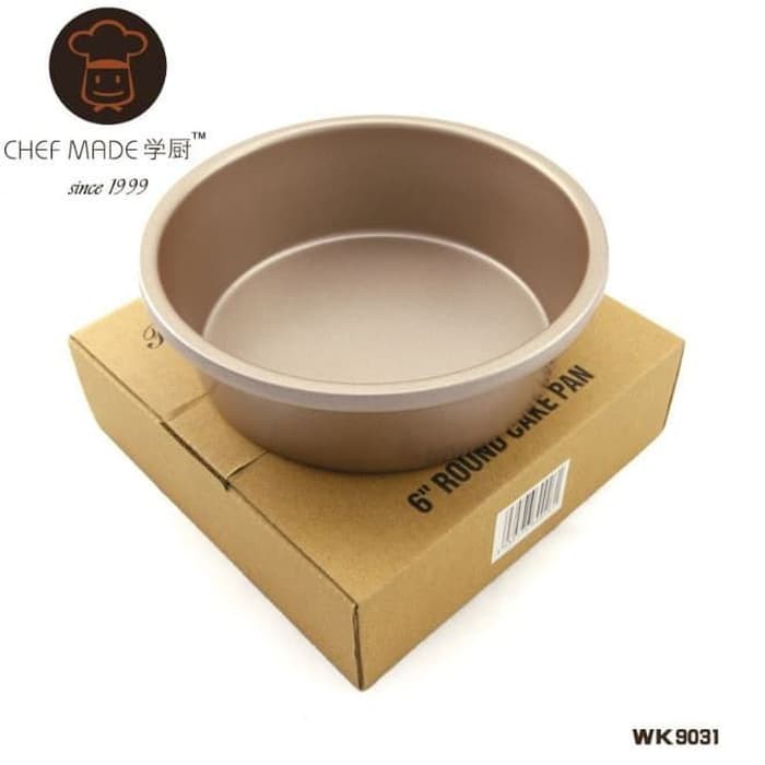 Loyang Cetakan Kue Cake Bolu Bulat RoundPan Chefmade Anti Lengket 15cm