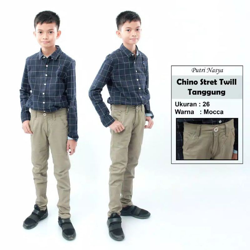 celana chino junior tanggung celana Chino anak 24/26 chino panjang anak