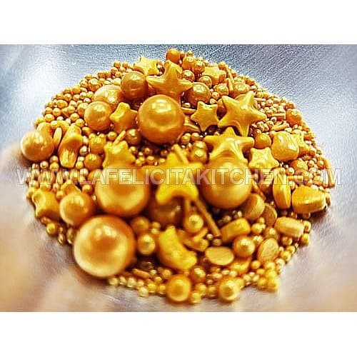 

SGS SPRINKLE GOLD MUTIARA BINTANG KUE DEKORASI HIASAN CAKE 20 gr
