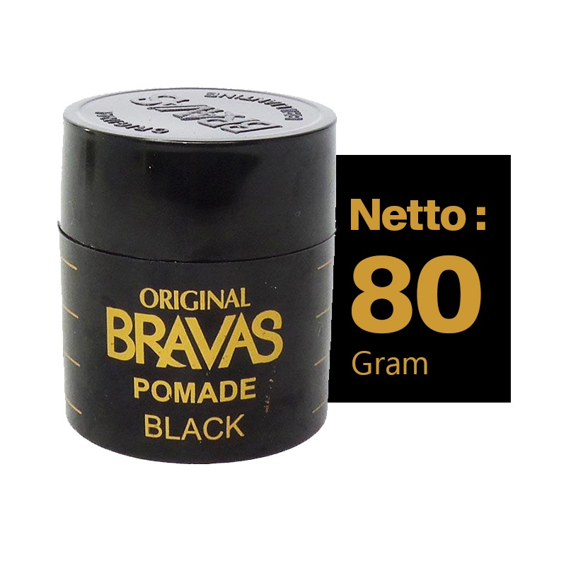 𝐑𝐀𝐃𝐘𝐒𝐀 - BRAVAS Pomade Halal 80 G Penata Rambut Berbasis Minyak Executives