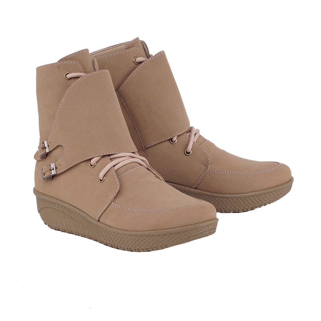 sepatu boots wanita murah / sepatu boots cewek / sepatu boots perempuan / sepatu boot wedges / sepatu boot fashion / sepatu boot korea 0445