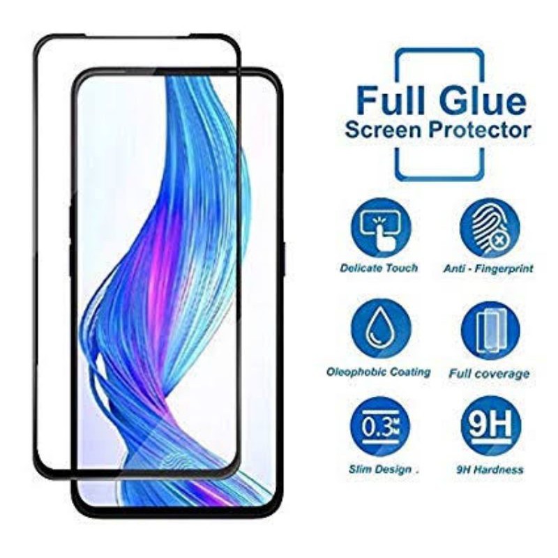 Tempered Realme X/Oppo K3 Full Cover Protector Quality