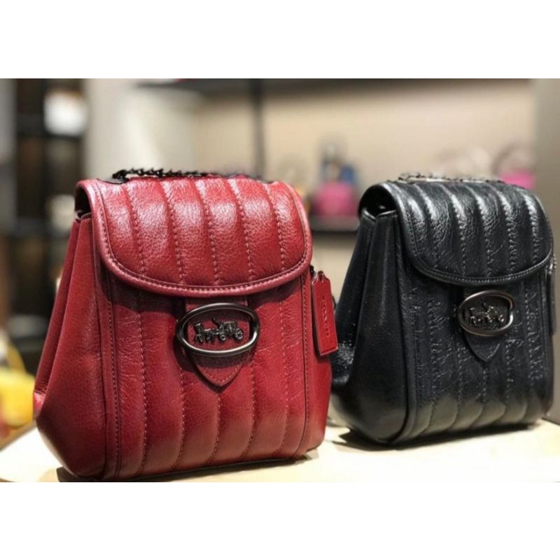 COACH LEATHER SHOULDER BAG ORIGINAL SECOND