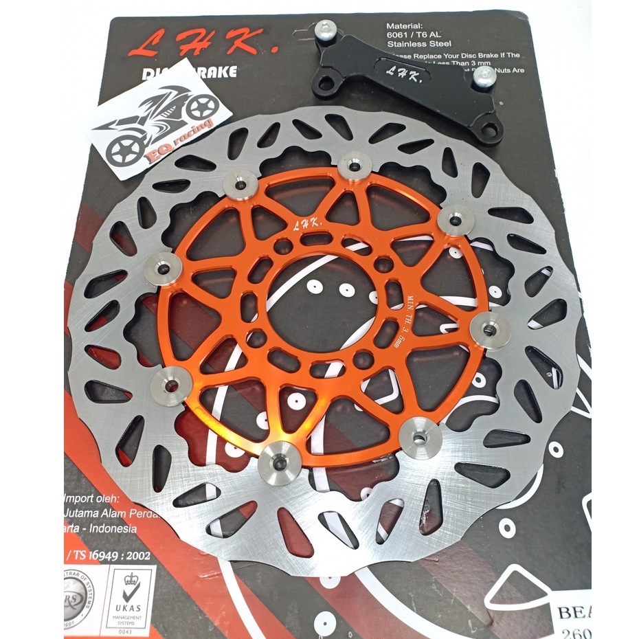 Disc piringan cakram LHK 260 mm Beat scoopy vario floating PSM PRO 1